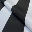 Tecido Jacquard Estampado Listra Larga Preto - 2,80m de Largura (Desenho Sentido Altura)