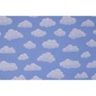 Tecido Jacquard Estampado Nuvem Azul - 2,80m de Altura