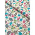 Tecido Jacquard Estampado Ovo de Páscoa Colorido - 1,40m de Largura