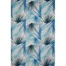 Tecido Jacquard Estampado Palm Azul - 1,40m de Largura