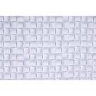 Tecido Jacquard Estampado Textura 3D Branco (Desenho Sentido Largura) - 2,80m de Altura Tecido Jacquard Estampado Textura 3D Branco (Desenho Sentido Largura) - 2,80m de Altura