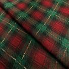 Tecido Jacquard Fio Lurex Natalino Xadrez (M2) - 2,80m de Largura