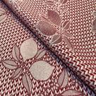 Tecido Jacquard Fio Tinto Limão Vinho - 2,80m de Largura