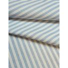 Tecido Jacquard Fio Tinto Listrado Estreito Azul Bebê e Branco - 2,80m de Largura