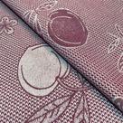 Tecido Jacquard Fio Tinto Pêssego Vinho - 2,80m de Largura