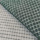 Tecido Jacquard Fio Tinto Quadriculado Verde - 2,80m de Largura