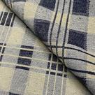 Tecido Jacquard Fio Tinto Versalhes Xadrez Azul Marinho - 2,80m de Largura