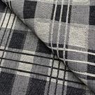 Tecido Jacquard Fio Tinto Versalhes Xadrez Preto - 2,80m de Largura
