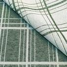 Tecido Jacquard Fio Tinto Xadrez Moderno Verde - 2,80m de Largura