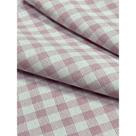 Tecido Jacquard Fio Tinto Xadrez Rosa Bebê e Branco - 2,80m de Largura