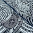 Tecido Jacquard Fio Tinto Xícara Azul - 2,80m de Largura