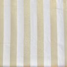 Tecido Jacquard Luxo Branco com Dourado Listrado - Largura 2.80m
