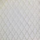 Tecido Jacquard Luxo Branco com Prata Geométrico - Largura 2.80m