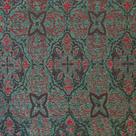 Tecido Jacquard Luxo Natalino Arabesco Verde - Largura 2.80m