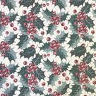 Tecido Jacquard Luxo Natalino Cerejinhas - Largura 2.80m