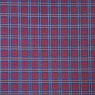 Tecido Jacquard Luxo Natalino Xadrez Azul - Largura 2.80m