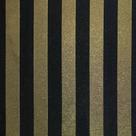 Tecido Jacquard Luxo Preto com Dourado Listrado - Largura 2.80m