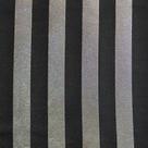 Tecido Jacquard Luxo Preto com Prata Listrado - Largura 2.80m