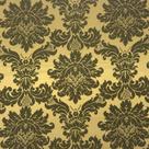 Tecido Jacquard Preto com Dourado Medalhão 2.80m de Largura Tecido Jacquard Preto com Dourado Medalhão 2.80m de Largura