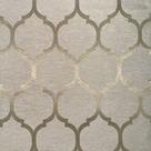 Tecido Jacquard Tradicional Geométrico Bege - 2,80m de Largura