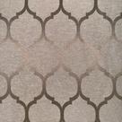 Tecido Jacquard Tradicional Geométrico Cinza e Cru - 2,80m de Largura