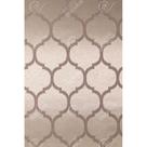 Tecido Jacquard Tradicional Geométrico Marrom Acinzentado e Bege - 2,80m de Largura