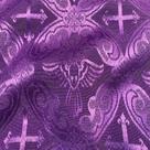 Tecido Jacquard Tradicional Litúrgico Arabesco Roxo - 2,80m de Largura