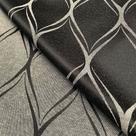 Tecido Jacquard Tradicional Losango Preto e Crú - 2,80m de Largura Tecido Jacquard Tradicional Losango Preto e Crú - 2,80m de Largura
