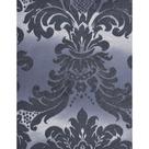 Tecido Jacquard Tradicional Medalhão Preto Acinzentado e Prata - 2,80m de Largura Tecido Jacquard Tradicional Medalhão Preto Acinzentado e Prata - 2,80m de Largura