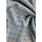 Tecido Jacquard Tradicional Xadrez Azul e Dourado - 2,80m de Largura Tecido Jacquard Tradicional Xadrez Azul e Dourado - 2,80m de Largura