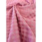 Tecido Jacquard Tradicional Xadrez Rosa Bebê - 2,80m de Largura