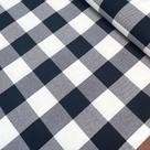 Tecido Jacquard Xadrez Preto 96% Algodão - 100x160cm de Largura Tecido Jacquard Xadrez Preto 96% Algodão - 100x160cm de Largura