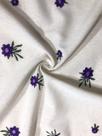 Tecido Linho Bordado 50%Linho 40%Viscose 10%Polie Opção 04