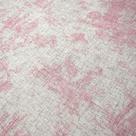 Tecido Linho Estampado Toile de Jouy Rosa Bebê - 1,50m de Largura