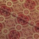 Tecido Litúrgico Brocado Roma 3,00 m x 1,5m larg des 3700A - Vermelho