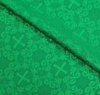 Tecido Litúrgico Jacquard Color 1,0m x 2,80m larg des 7855 - Verde