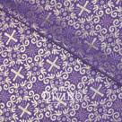 Tecido Litúrgico Jacquard Lurex 1,0m x 1,40m larg des 9638 - Roxo