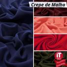 Tecido Malha Crepe com Elastano 1 metro x 1,60m Largura