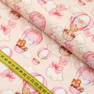 Tecido Matelassê - Balõezinhos com Bichinhos Rosa (0,50x1,40)