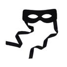 Tecido não tecido Zorro Eye Cover Z Zorro Real Halloween
