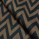 Tecido Oslo Estampado Chevron Marinho e Bege - 1,40m de Largura