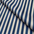 Tecido Oslo Estampado Listrado Azul - 1,40m de Largura