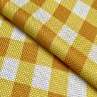 Tecido Oslo Estampado Xadrez Amarelo - 1,40m de Largura