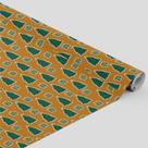 Tecido Oxford Estampado Árvore Natal Sticker Amarelo - 1,40m