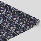 Tecido Oxford Estampado Boneco De Neve Presentes Azul Marinho -1,40m