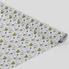 Tecido Oxford Estampado Disco Voador e Foguete - 1,40m Tecido Oxford Estampado Disco Voador e Foguete - 1,40m