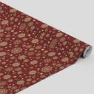 Tecido Oxford Estampado Flocos de Neve Vermelho- 1,40m