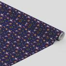 Tecido Oxford Estampado Natal Azul Papai Noel Presentes -1,40m