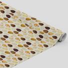 Tecido Oxford Estampado Ovos de Páscoa Glitter Dourado e Marrom - 1,40m