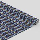 Tecido Oxford Estampado Presente estrela Natal Azul -1,40m